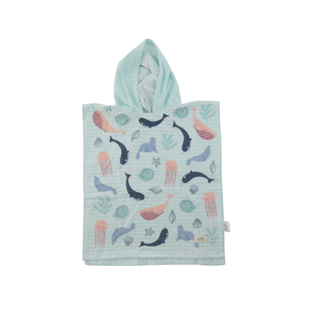 Baby Hooded Towel 1-2y  - SEA CREATURES